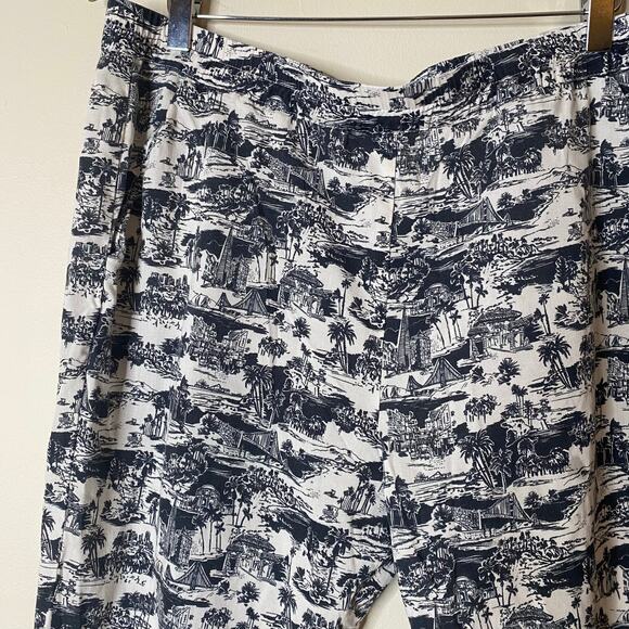 MARINE LAYER Allison Toile Print Pull-On Lightweight Pants Size XL - Picture 4 of 9